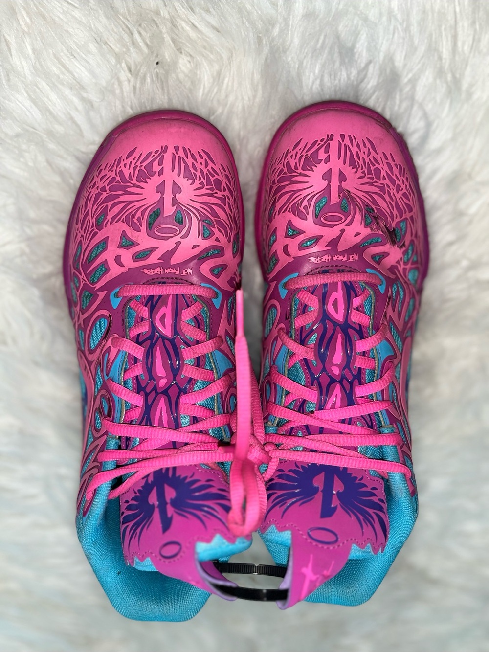Puma Men’s Pink & Teal Lace-Up Sneakers